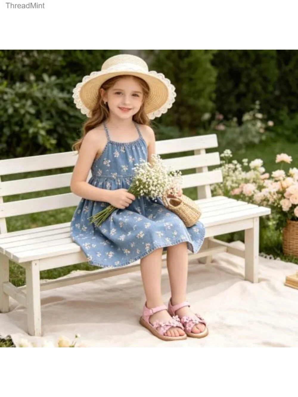 Toddler Girl Sandals Open Toe Dress Shoes Wedding Party Ballet